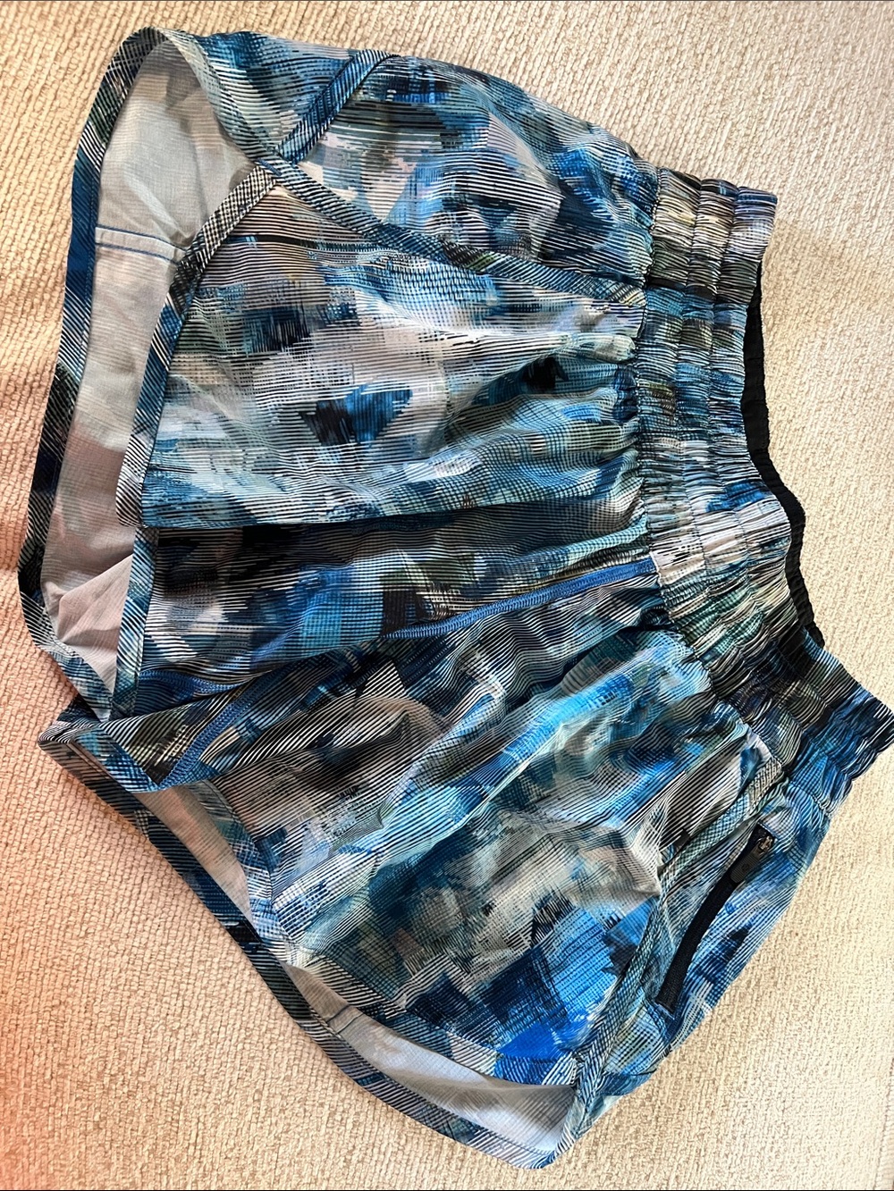 lululemon athletica Blue Multi Athletic Shorts